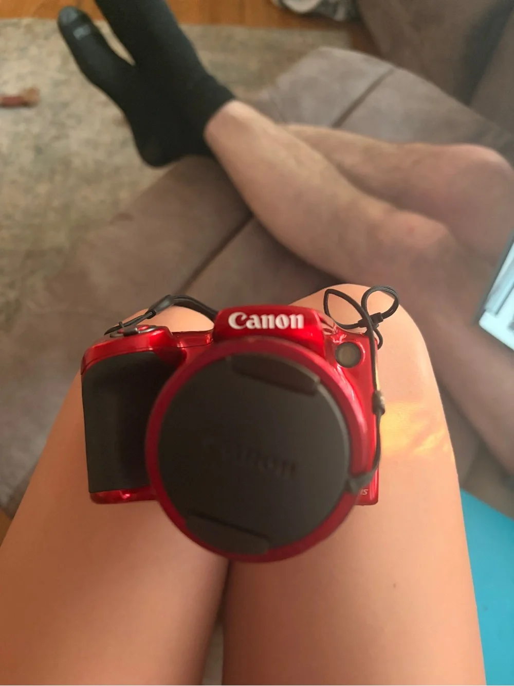 Canon Red Compact Point-and-Shoot Digital Camera